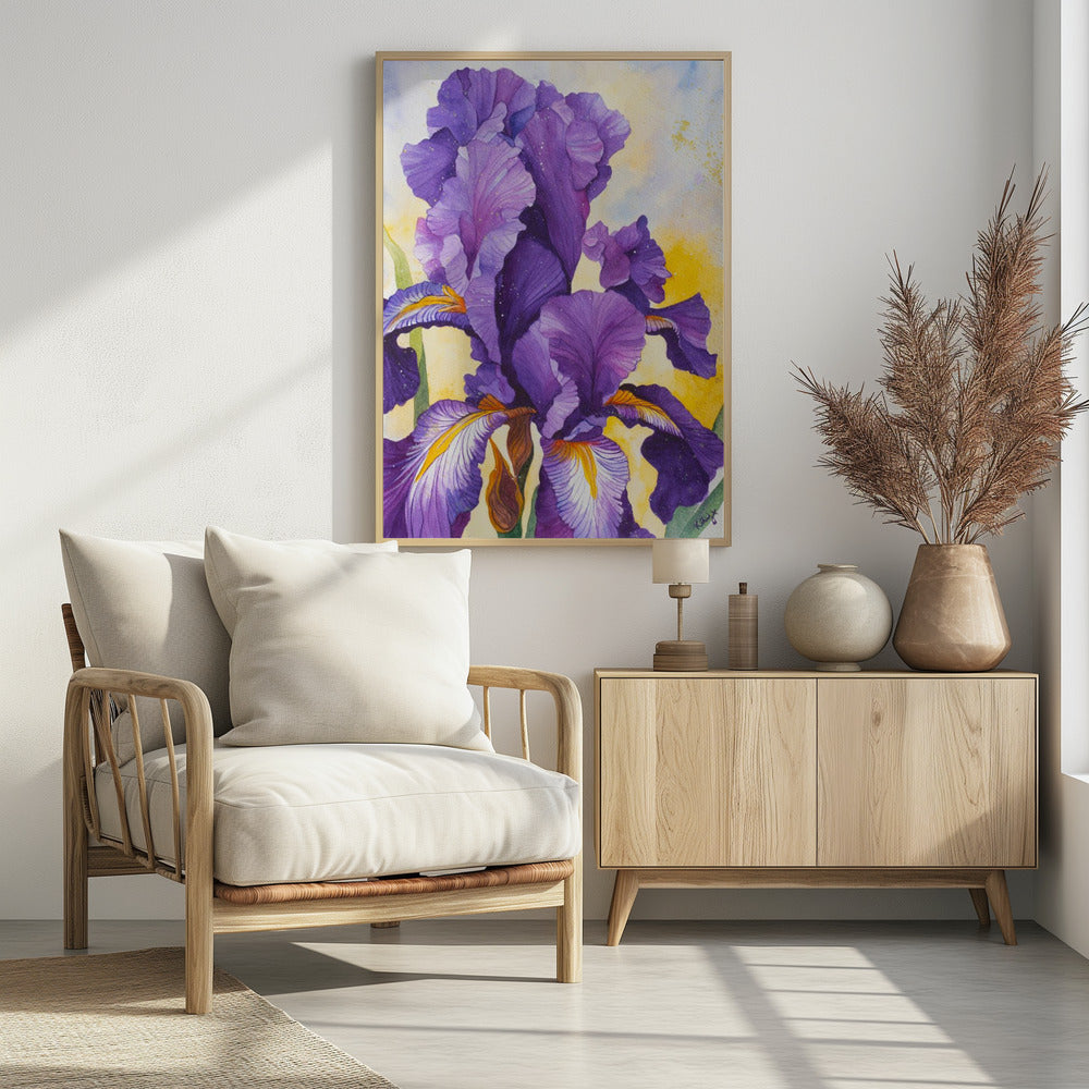 Iris Watercolour | Poster