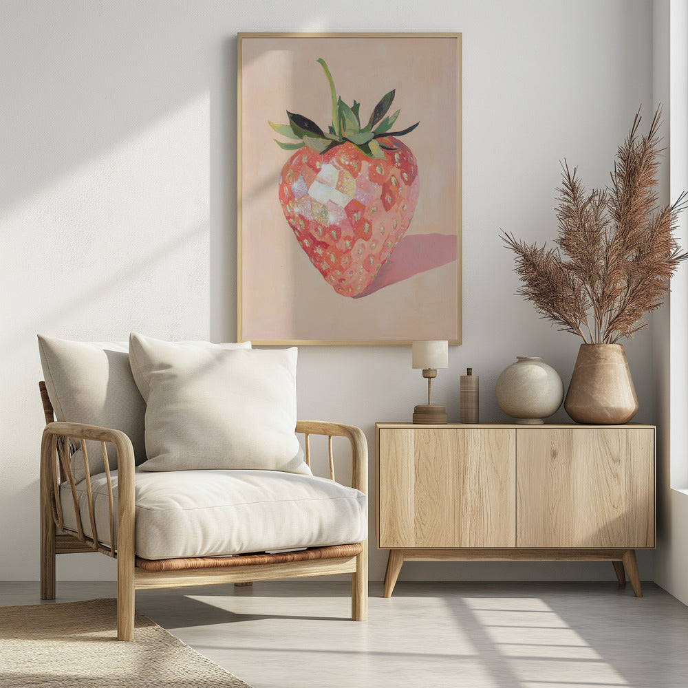 Glistening Strawberry | Poster