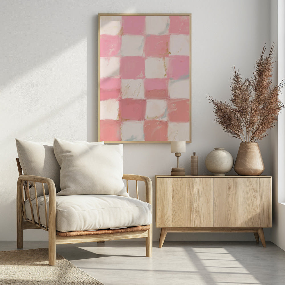 Pastel Checkered Bliss | Poster