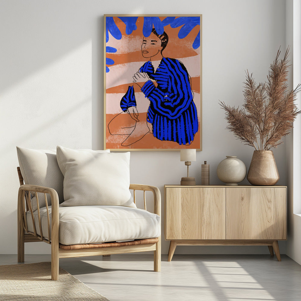 Blue Striped Dreams | Poster