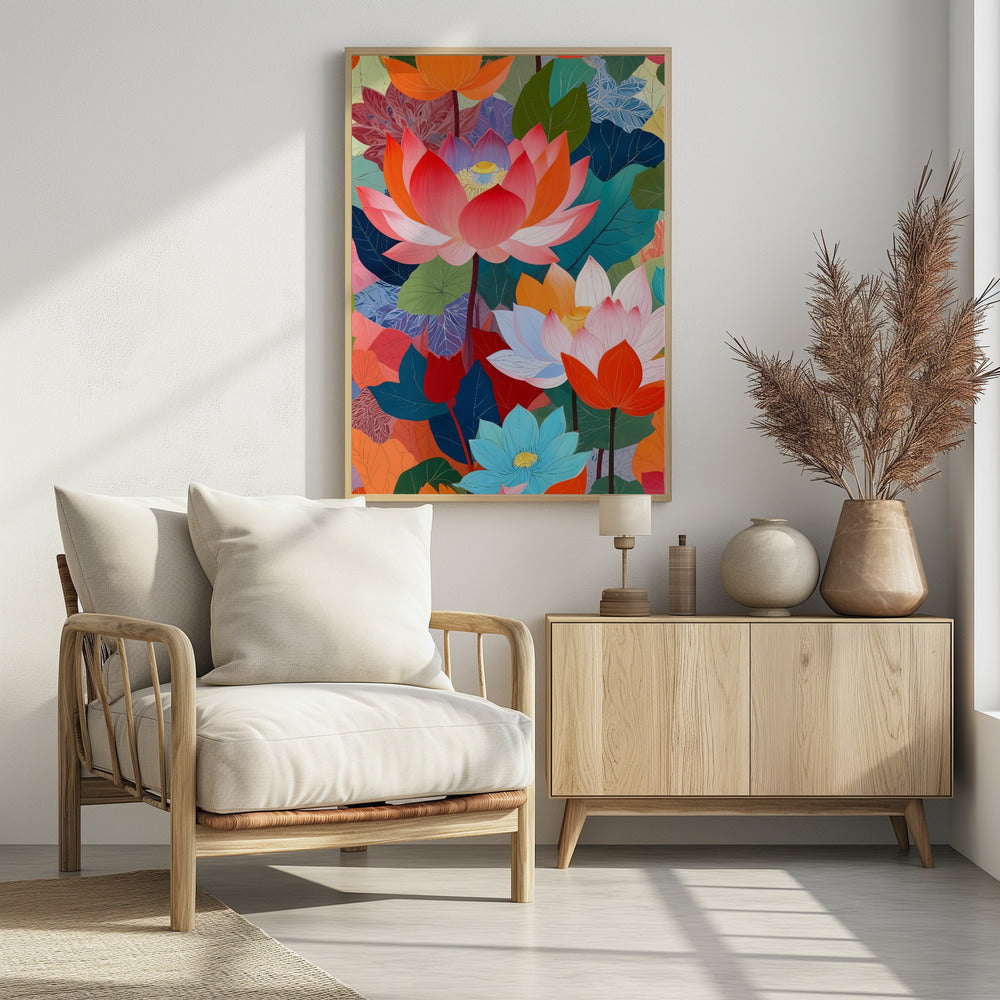 The Enchanted Lotus Garden | Poster