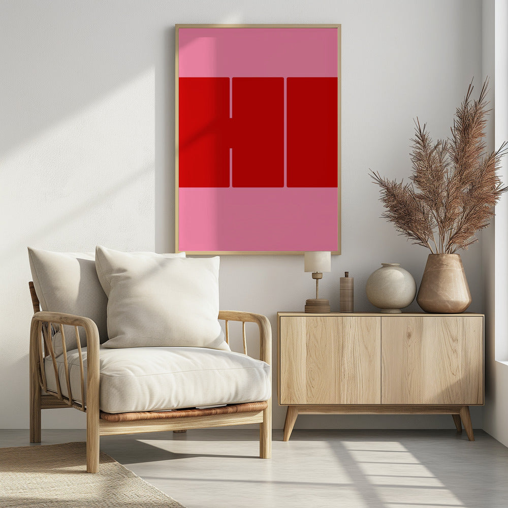 Bold Red Shapes | Poster