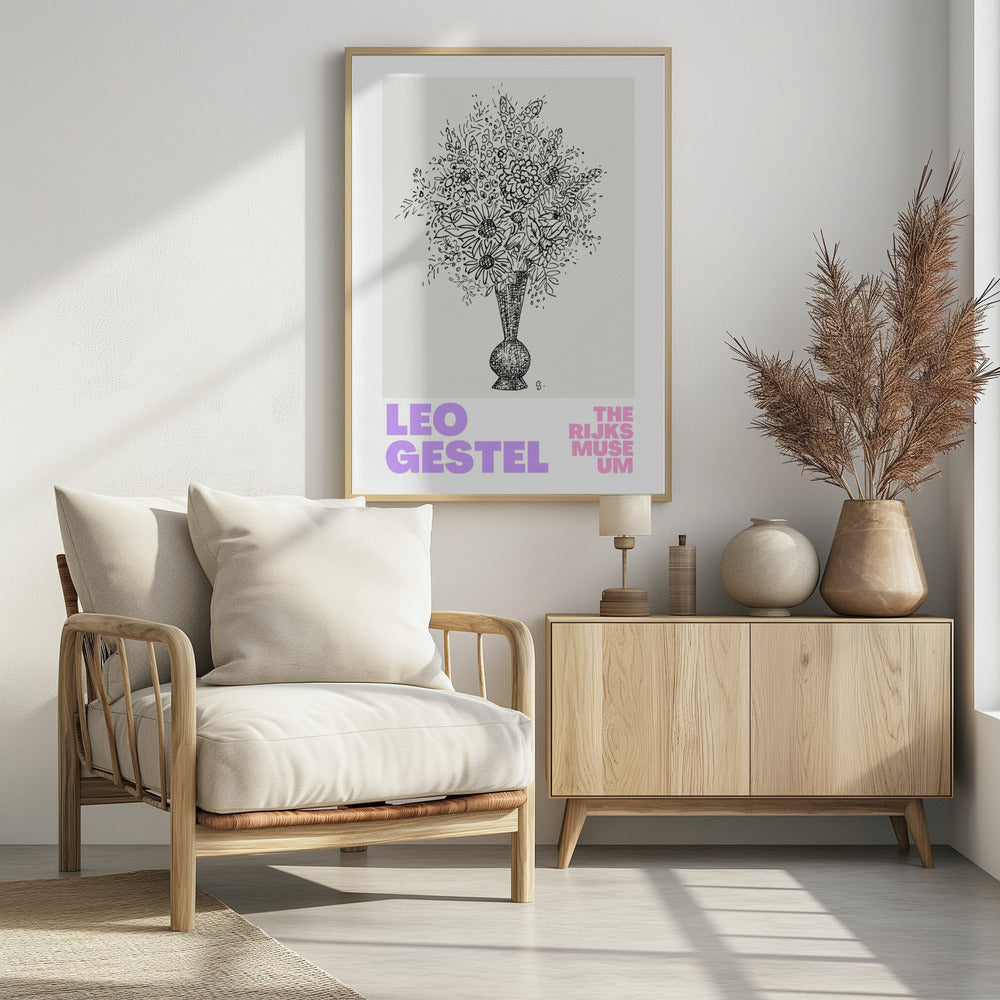 Elegant Flowers in a Vase | Poster