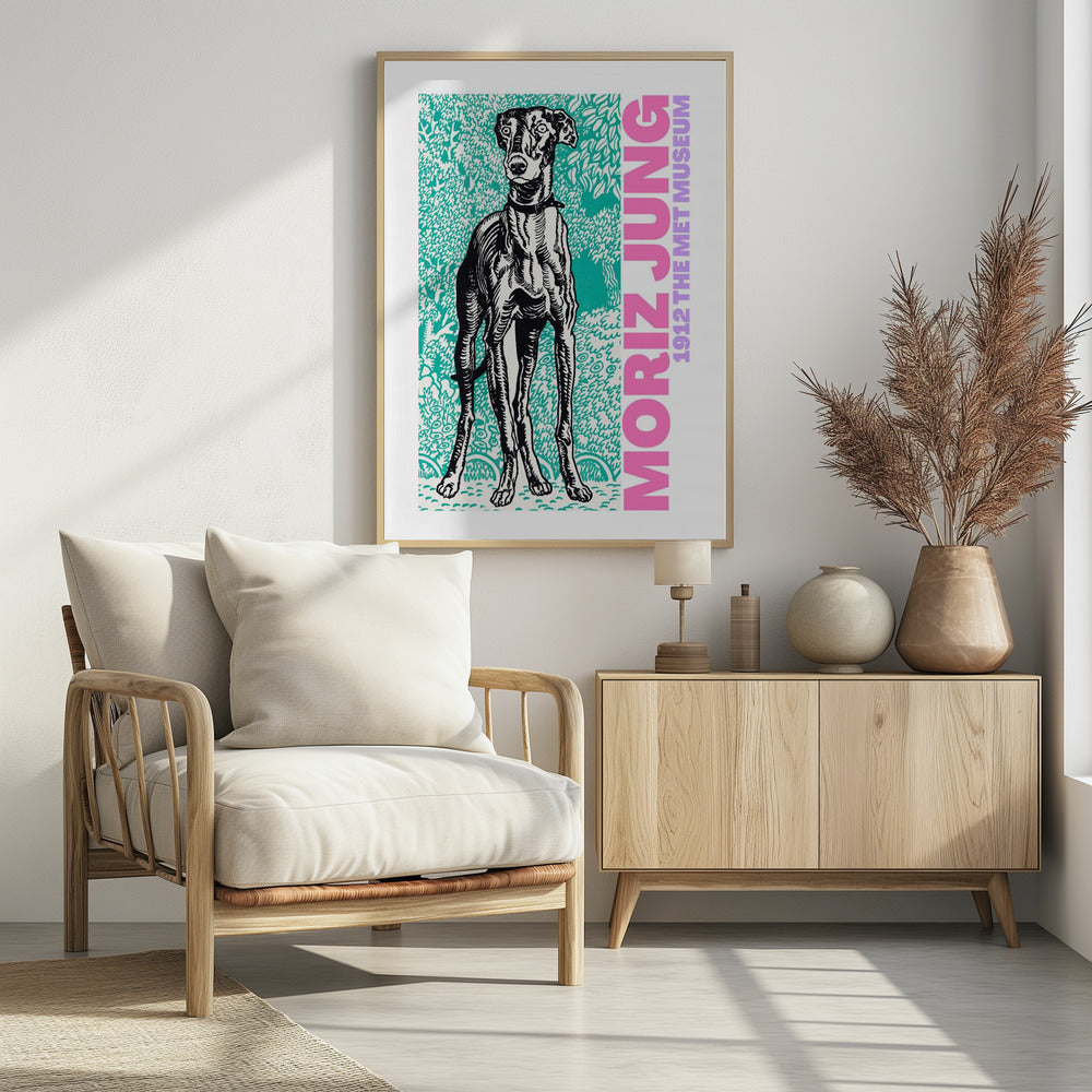 Regal Canine Gaze | Poster