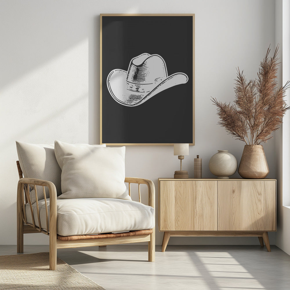 Black Cowboy Hat | Poster