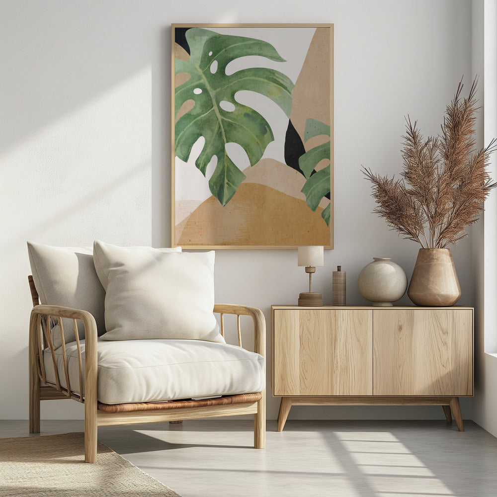 Abstract Art Tropical Leaves | Poster