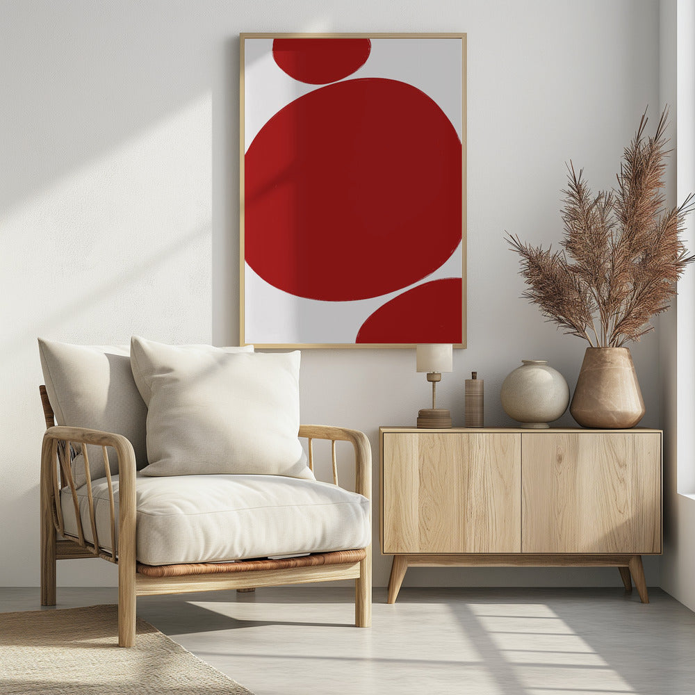Bold Red Circles | Poster