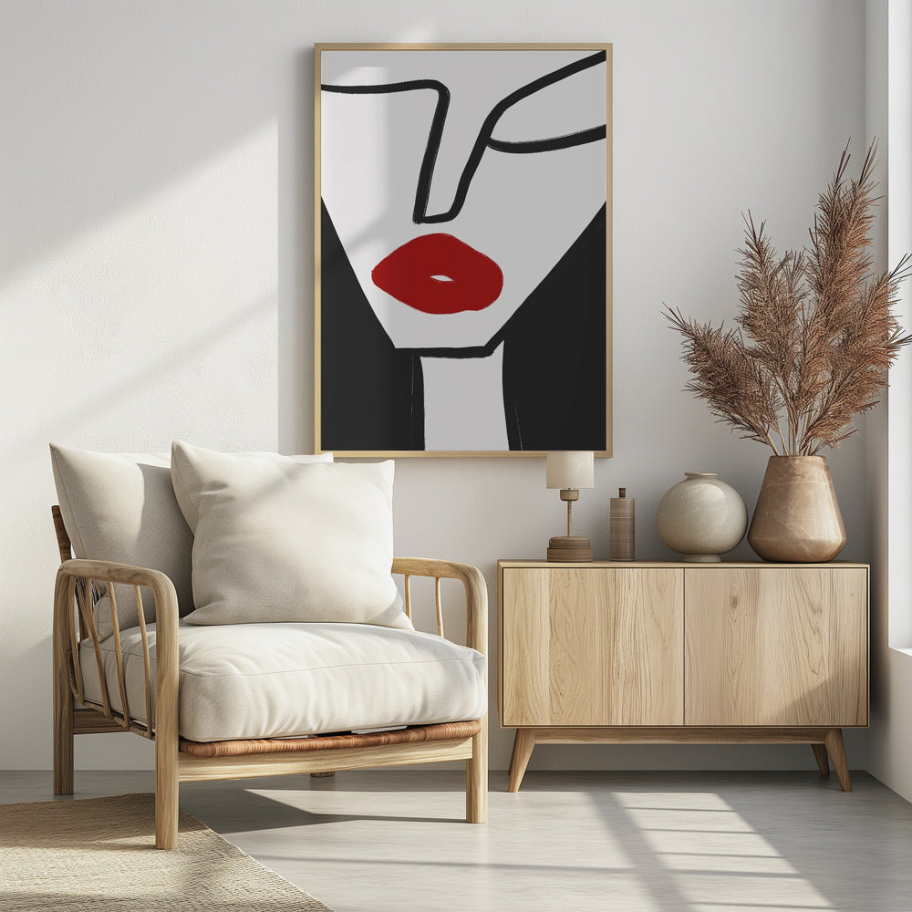 Bold Red Lips | Poster