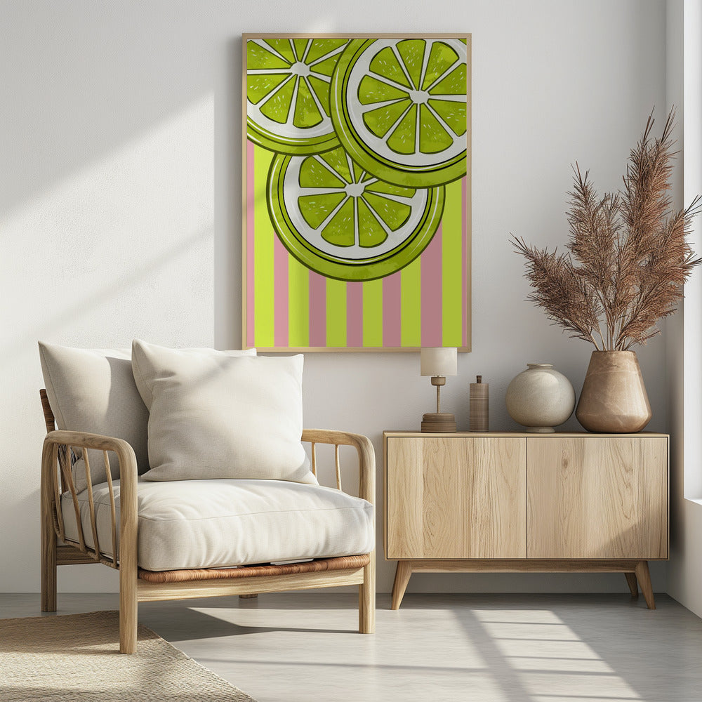 Lime On Pink | Poster