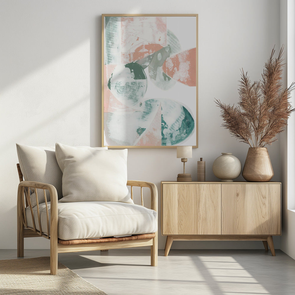Pastel Tones With Organic Shapes | Poster