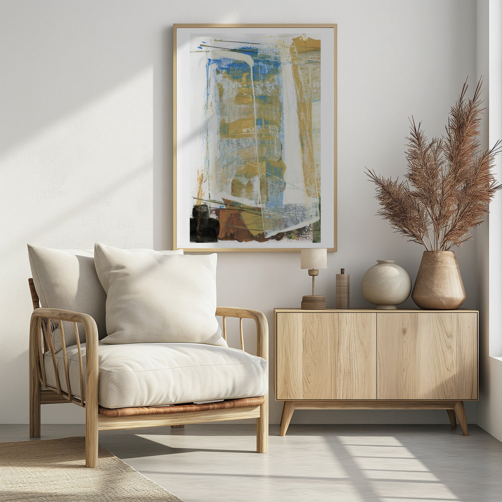 Earthy Tones And Vibrant Blues | Poster