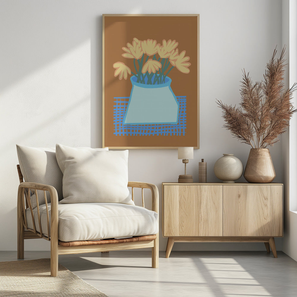 Daisies in vase | Poster