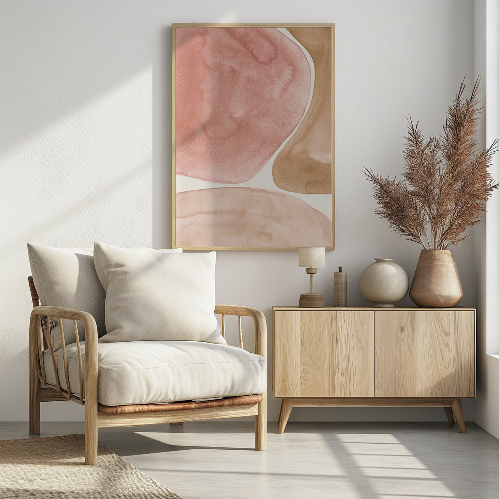 Organic Shapes in Earthy Tones | Poster