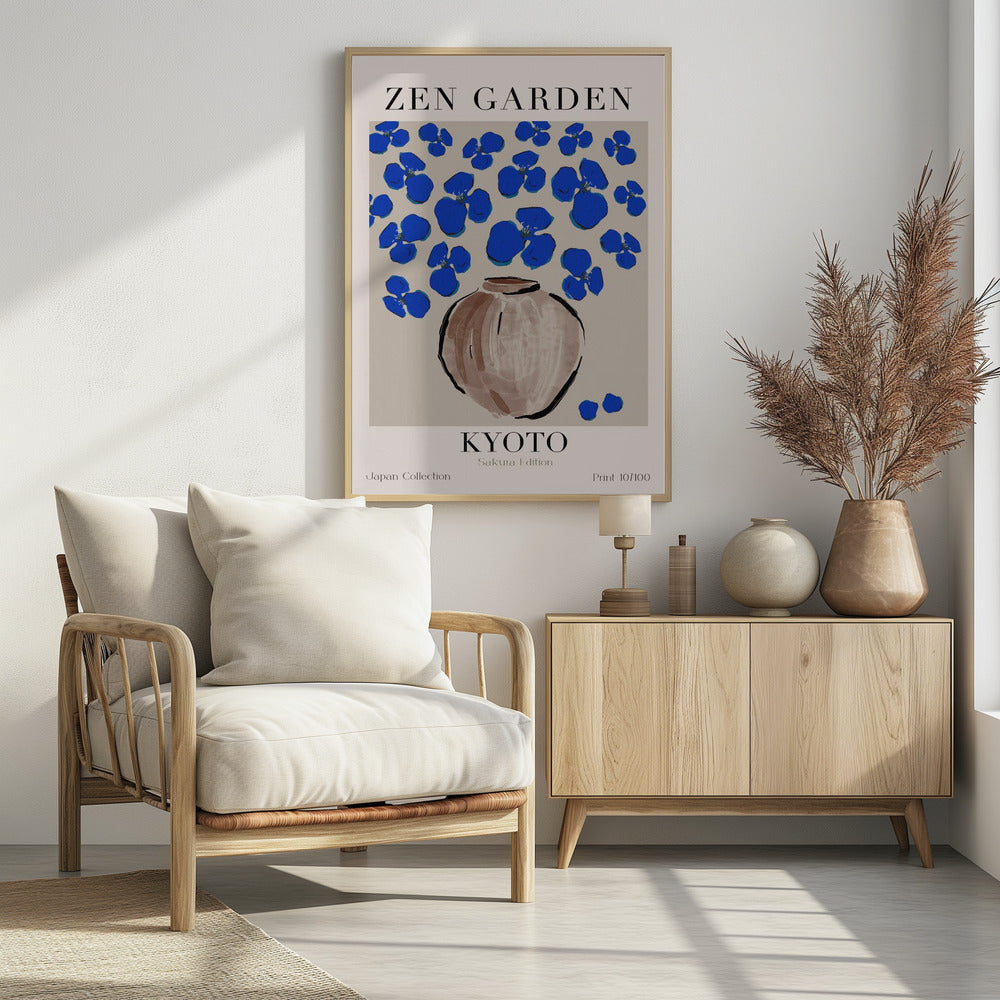 Cerulean Blossoms | Poster