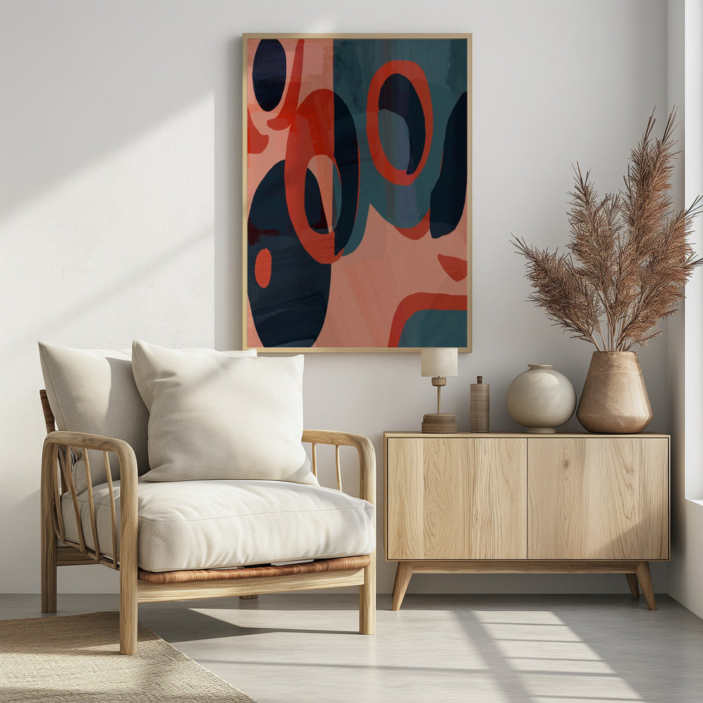 Geometric Shapes And Vibrant Colors | Poster