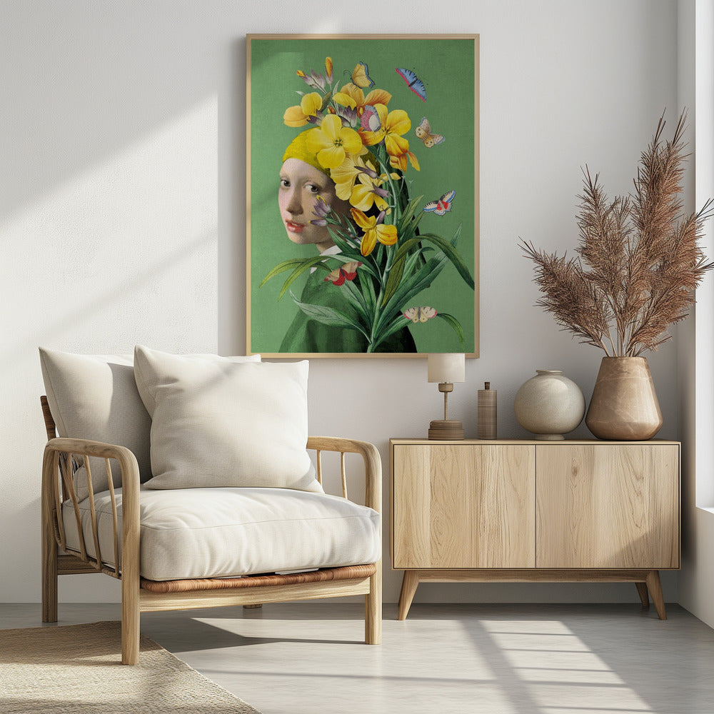Girl With Pearl Earring the Springtime Edition Ii | Poster