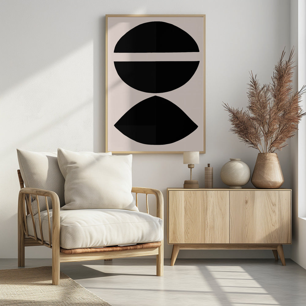 Black Geometric Shapes | Poster