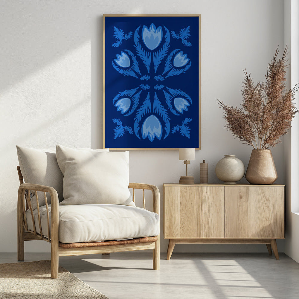 Graphic Florals Lumnious Tulips | Poster