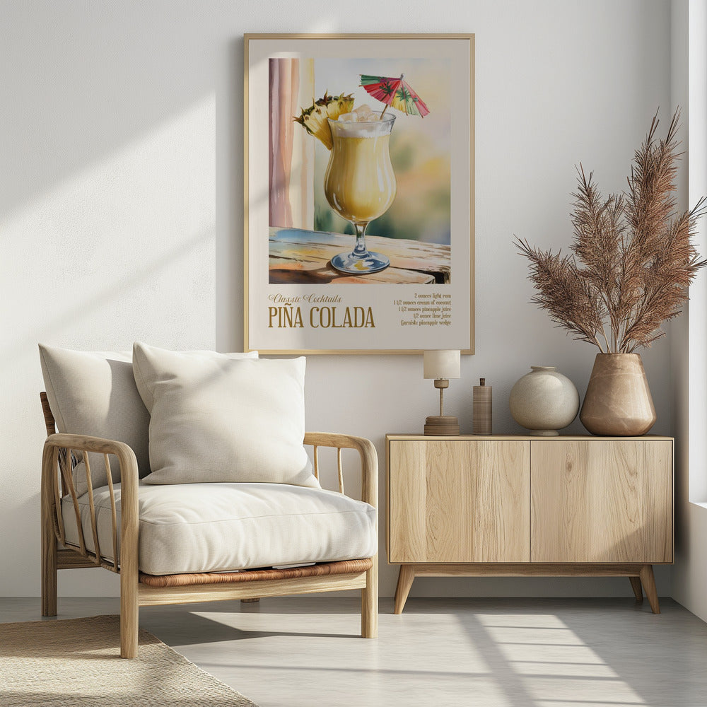 Classic Cocktails - Pina Colada | Poster