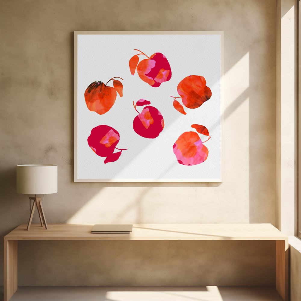 Apple Chiffon Pink Orange | Poster