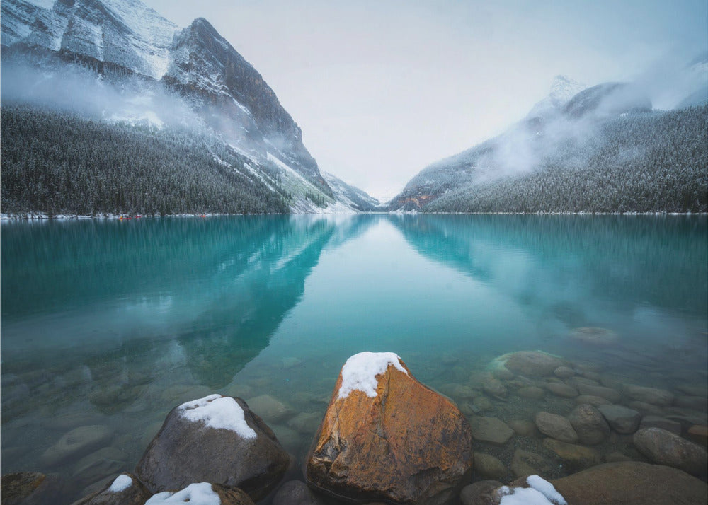 Foggy Lake Louise | Poster