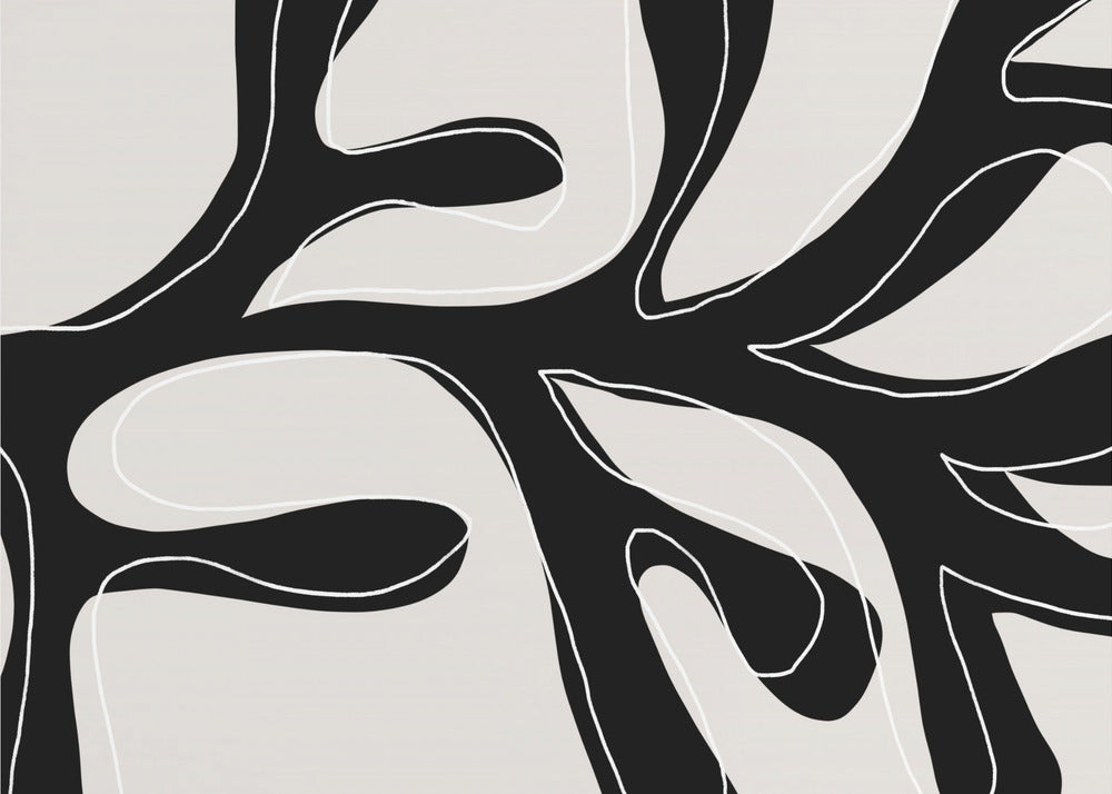 Abstract Twig Black and White | Wallpaper