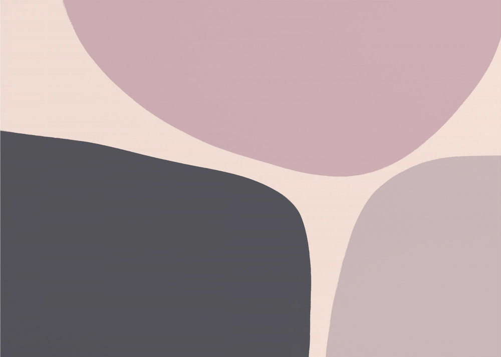 Organic Shapes In Muted Tones | Poster
