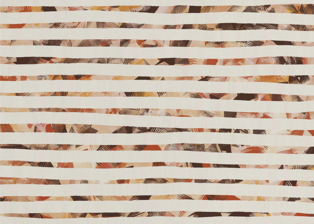 Stripes of Earthy Warmth | Canvas