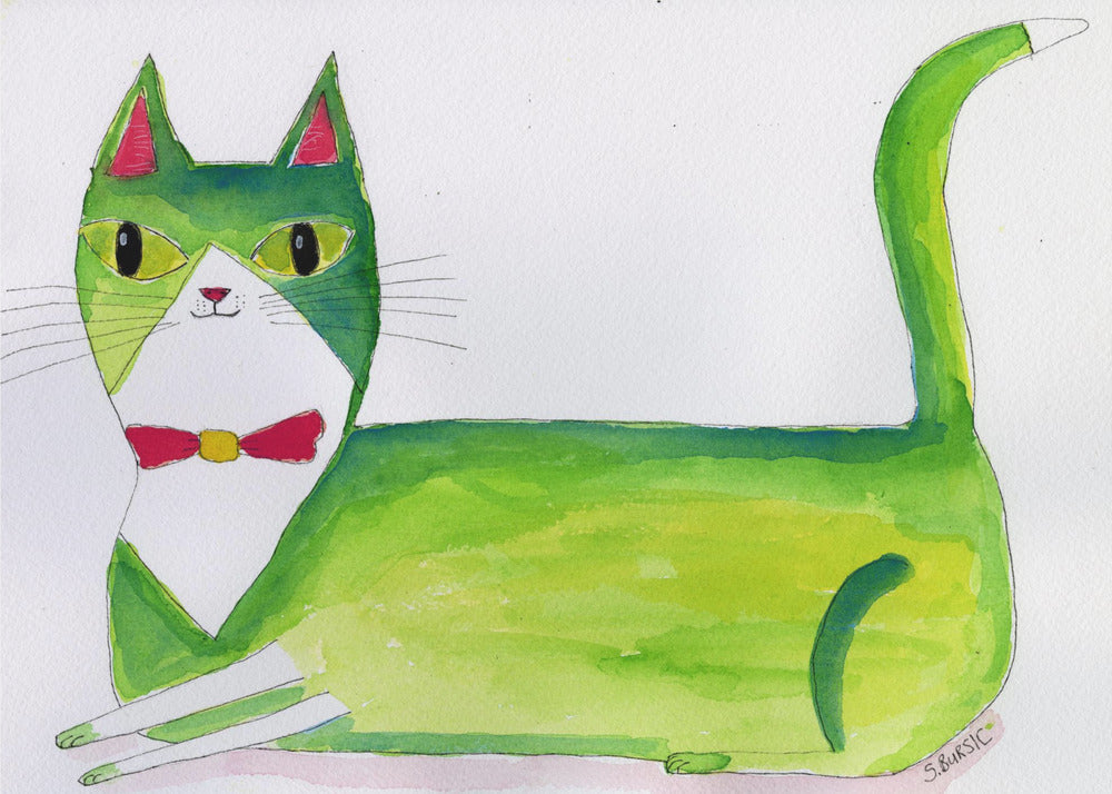 The green cat | Canvas