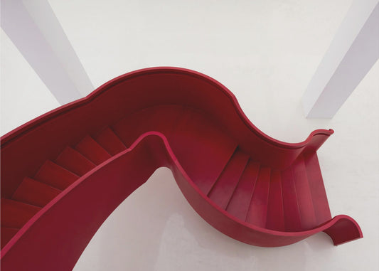 Red stairs | Canvas