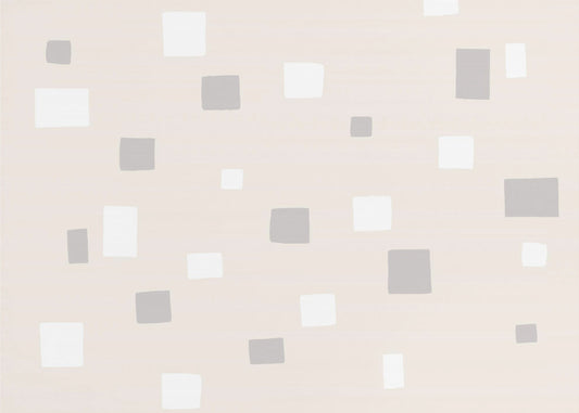 Gray And White Squares | Poster