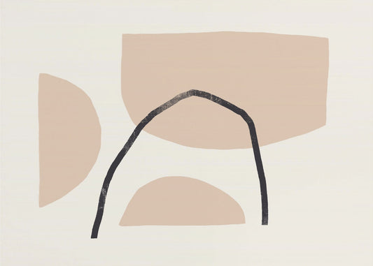 Geometric Shapes In Earthy Tones | Wallpaper