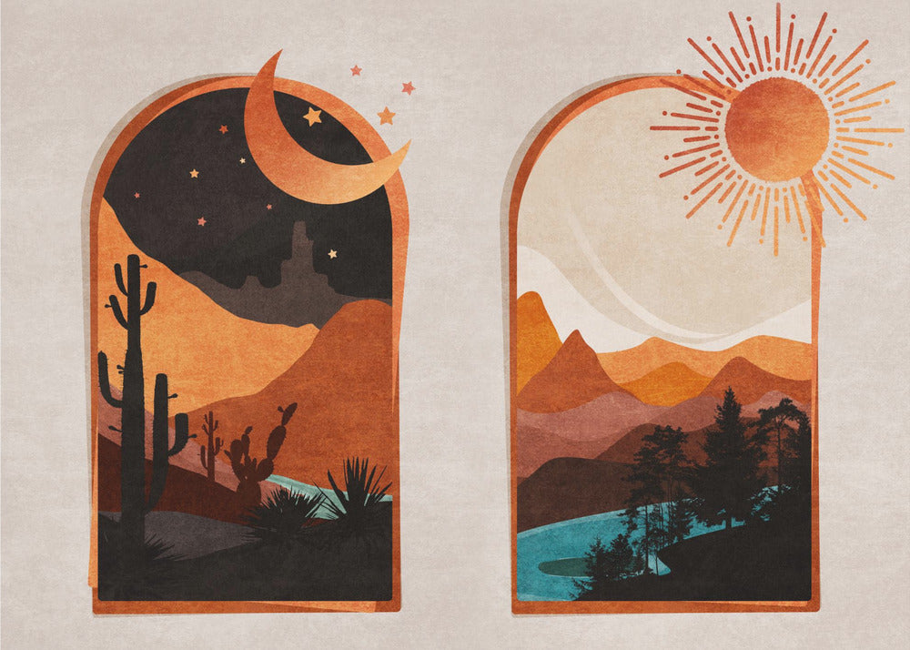 Desert's Dawn & Dusk | Poster