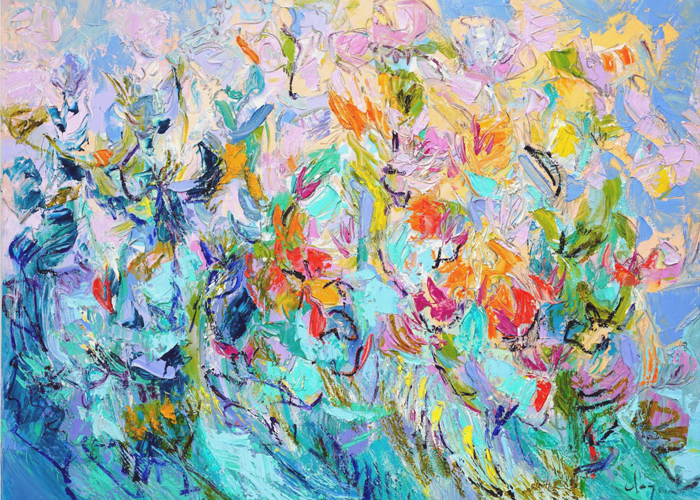 Radiant Floral Harmony | Canvas