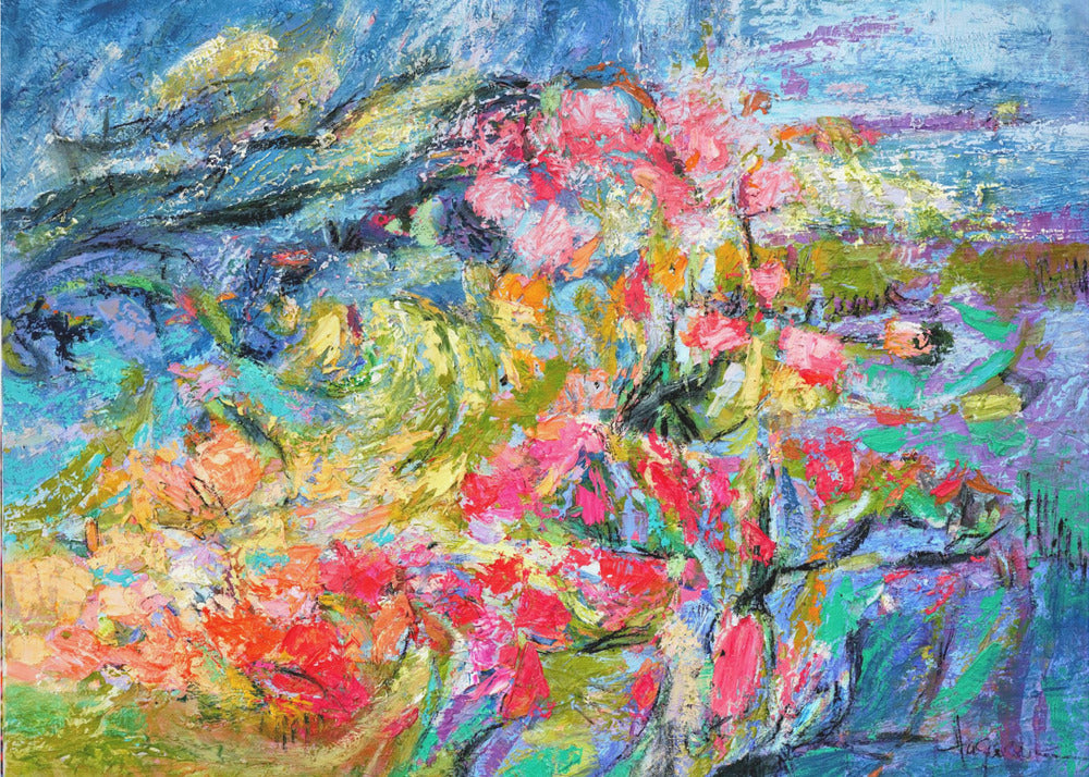 Expressionist Colorful Abstract | Canvas