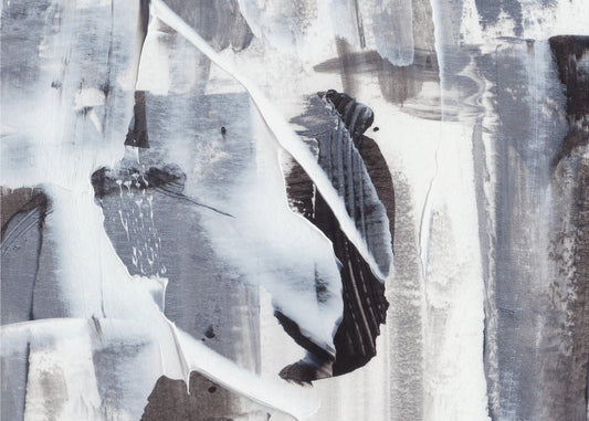 Monochrome Brushstrokes | Poster