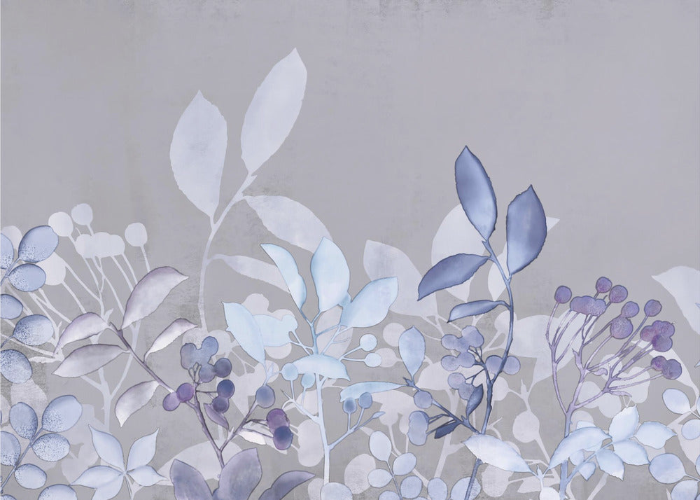 Watercolor Pastel Garden Blue | Canvas