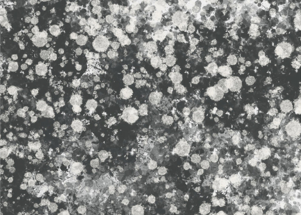 Dynamic Black and White Mystic Dots | Canvas