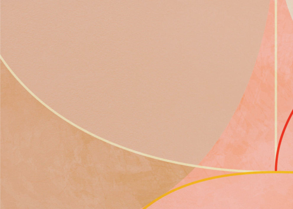 Mid Century Curry Yellow Blush Spring | Poster