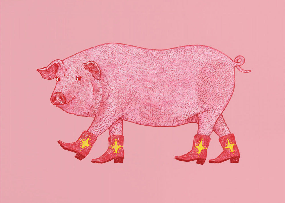 Marjorie the Cowgirl Pig | Poster