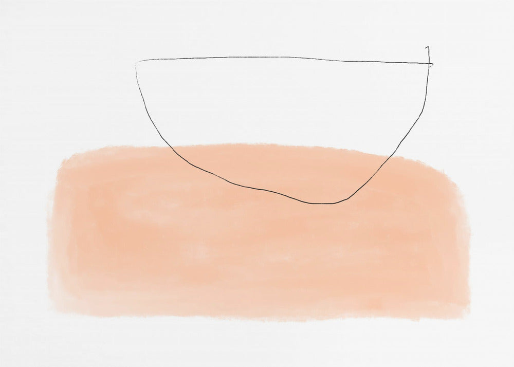 Bowl on Peach Canvas | Canvas