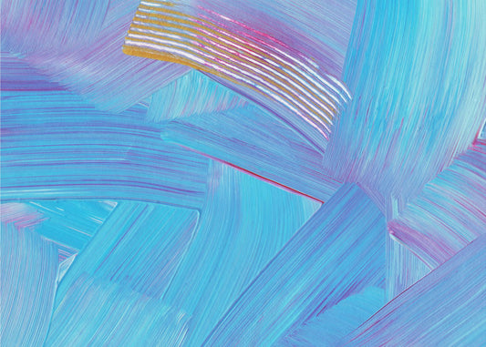 Vibrant Blue Brushstrokes | Poster