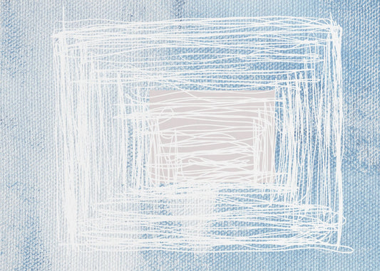 White Whirl Square | Poster