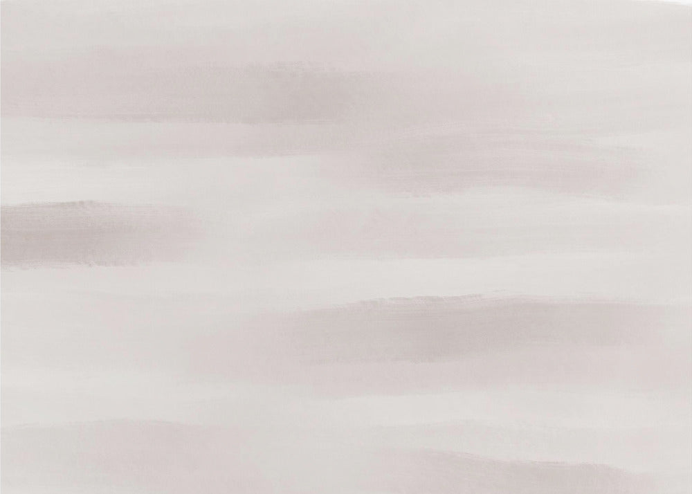 Soft Beige And Gray Horizontal Brushstrokes | Canvas