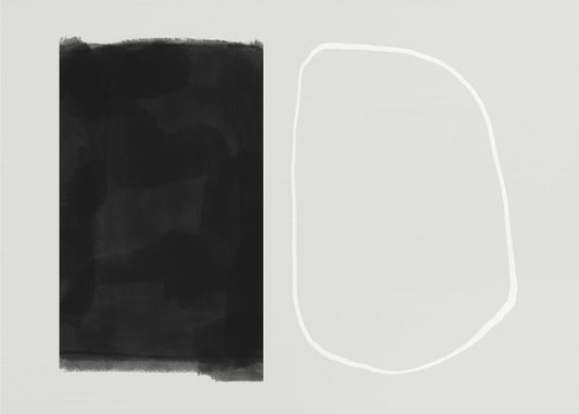 Solid Black Rectangular Shape | Poster