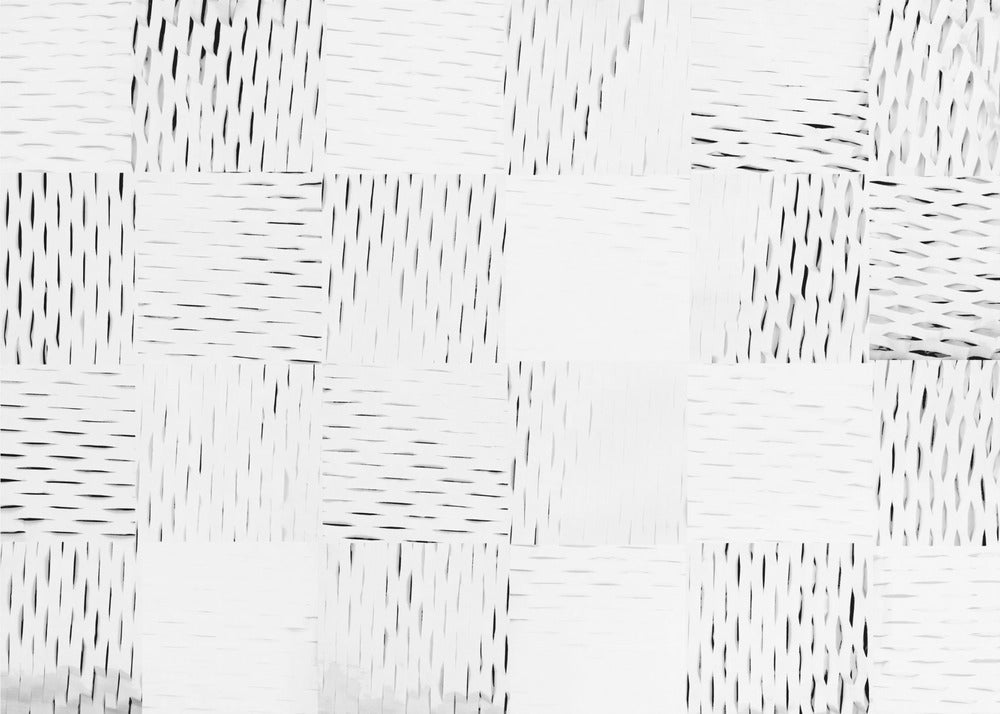 White Woven Blocks 4 | Canvas