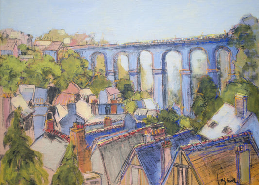 Village Rooftops | Canvas