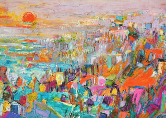 Island in the Setting Sun | Canvas