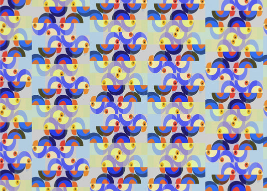 Retro Bird Mix | Poster