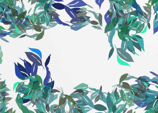 Teal Floral Mix | Canvas
